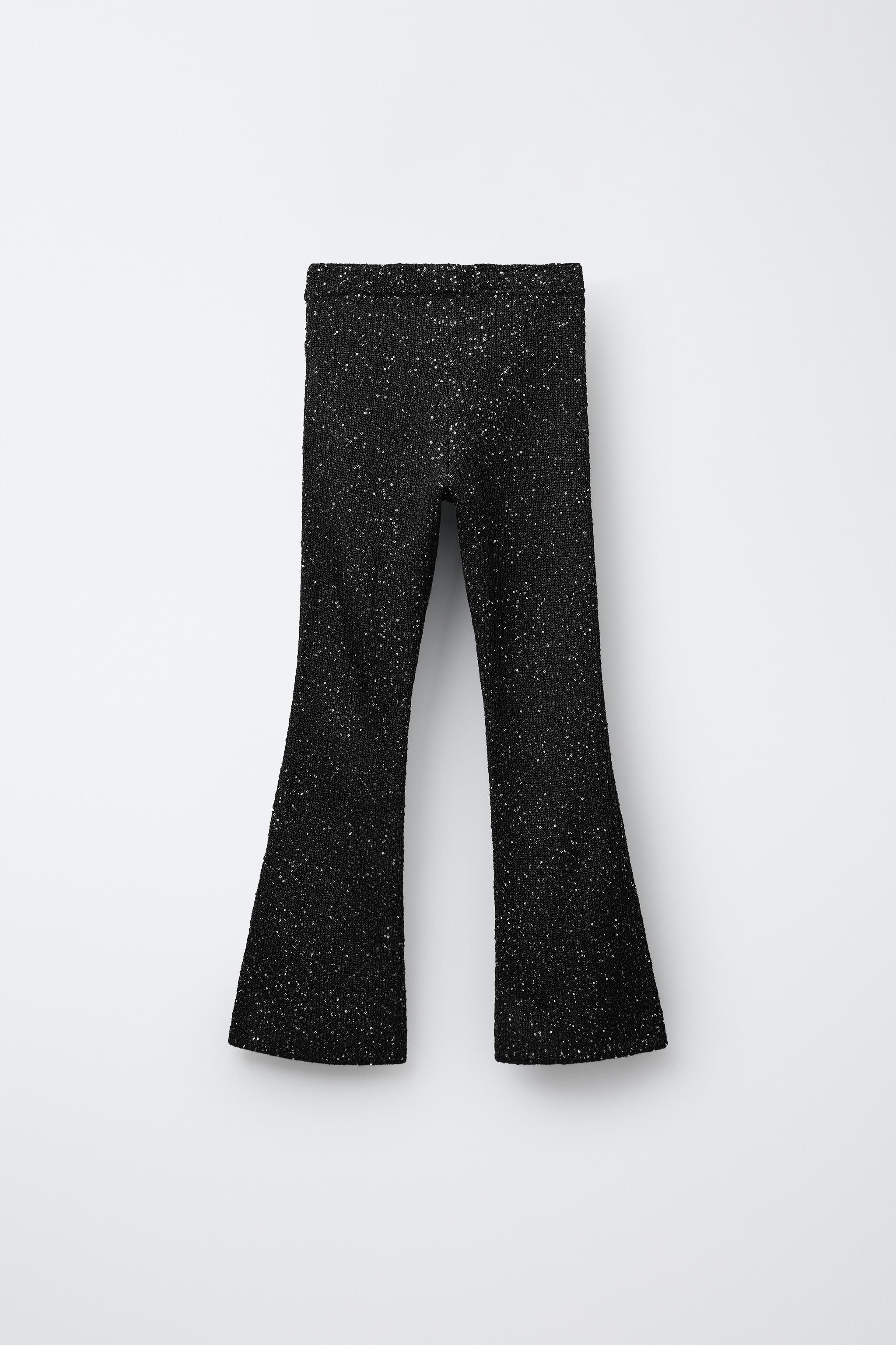 SEQUIN FLARE PANTS